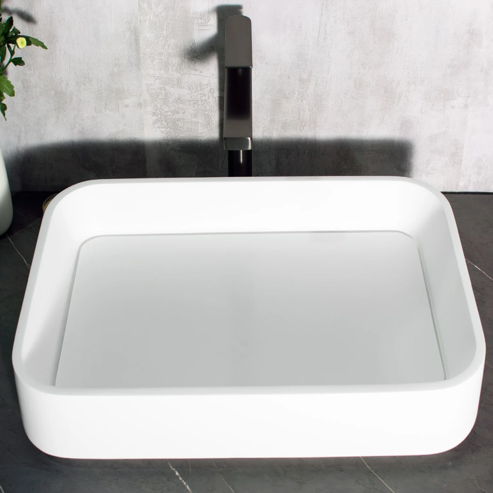 

Bernstein CounterTop Wash Basin 60(W)x40(D) cm Incl. Waste Set - Matt White