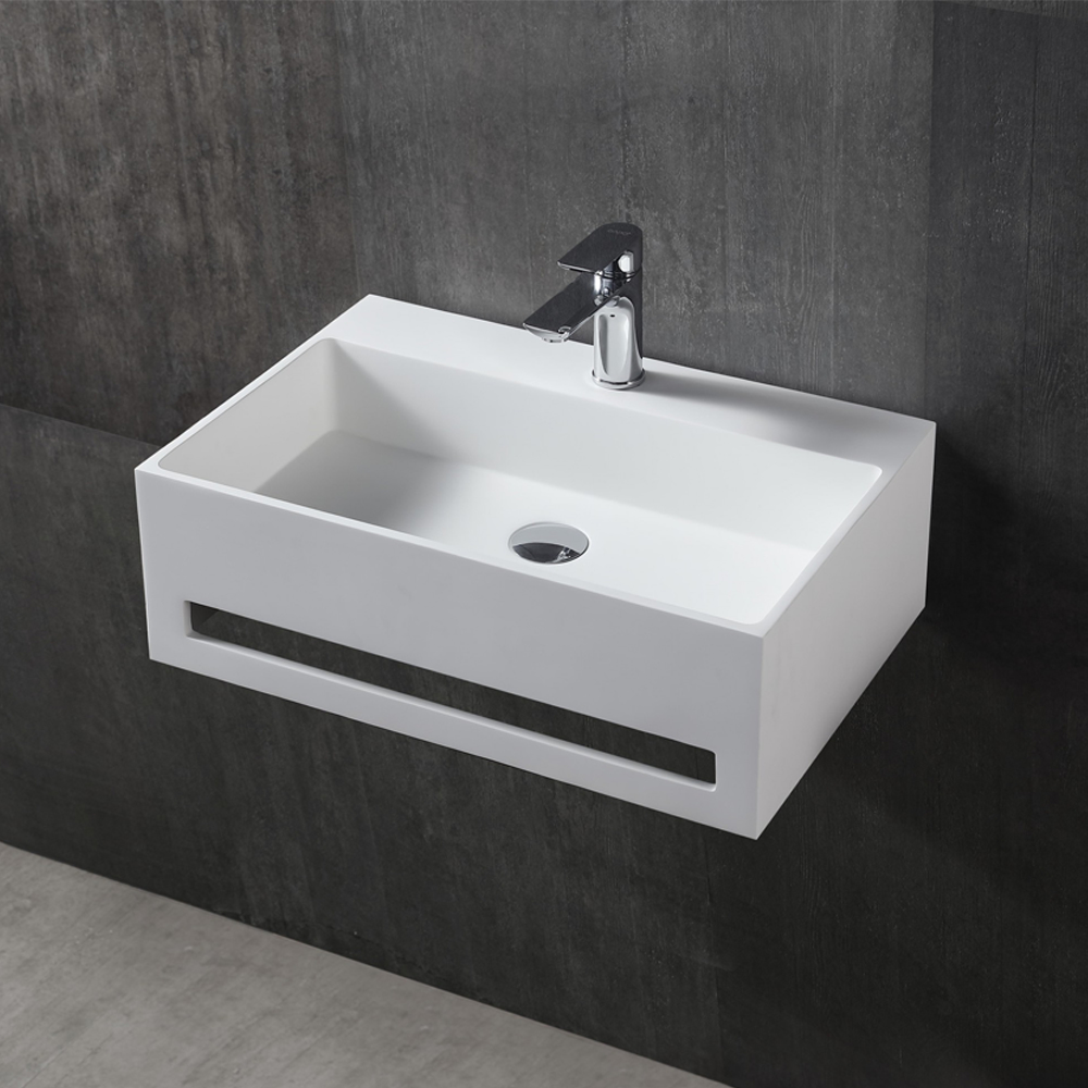 

Bernstein Bathroom Cabinet Set 60(W)x40(D) cm Matt White with Solid Surface Basin
