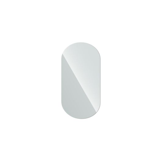 Handcrafted Frameless Oval Wall Mirror 40x90 cm