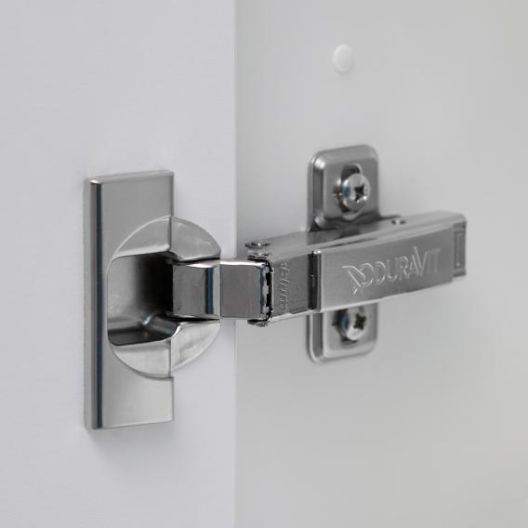 Duravit Tall Bathroom Storage Side Cabinet - Matt White