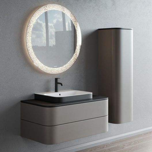 Duravit Luxury Round Mirror with LED Light and Sensor 90cm Ø