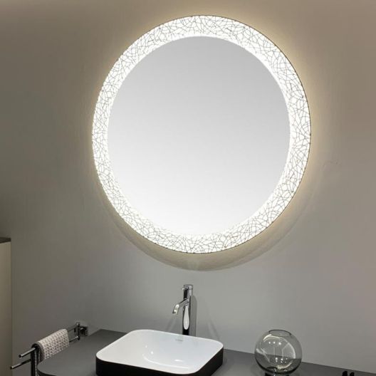 Duravit Luxury Round Mirror with LED Light and Sensor 90cm Ø