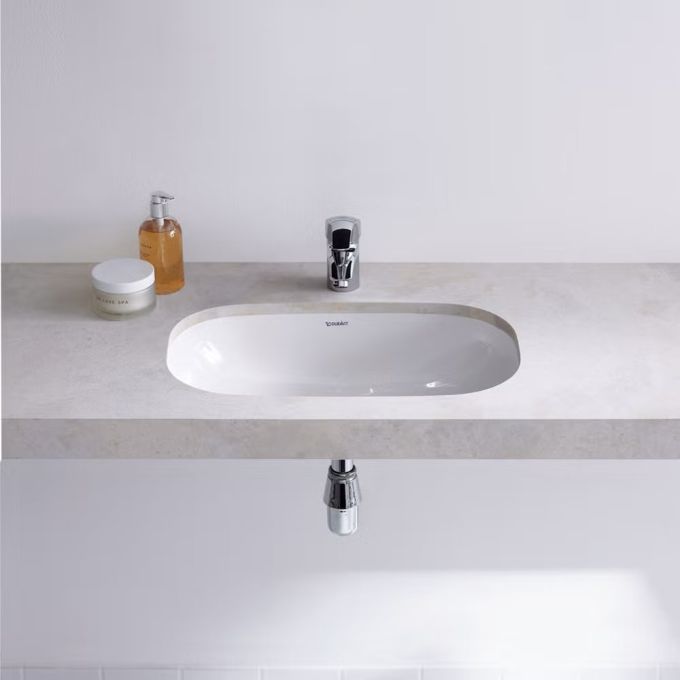 Duravit UnderCounter Wash Basin 56(W)x40(D) cm - Glossy White