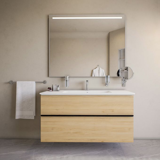 Bathroom Furniture 123cm (W) Natural Oakبلوط طبيعي