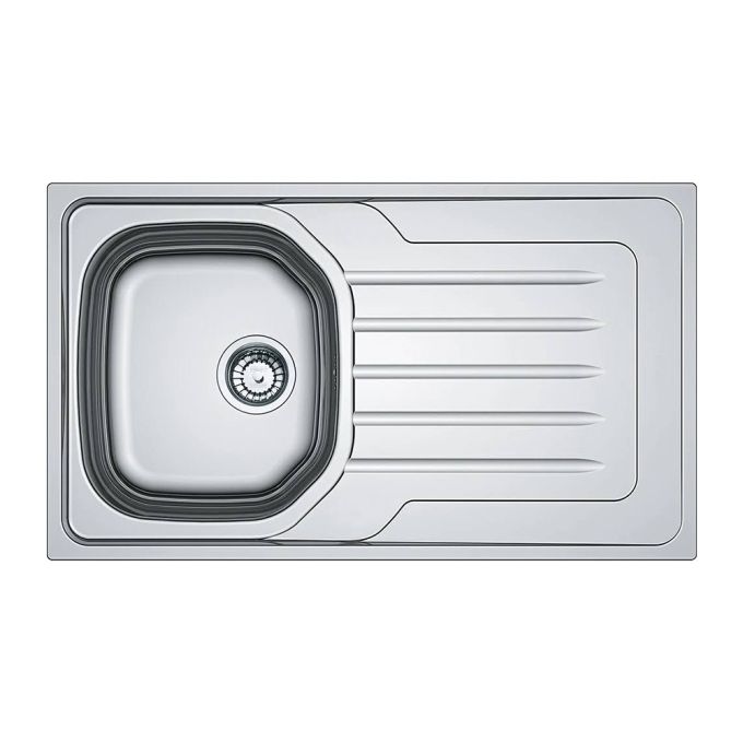 Franke Inset Single Bowl Kitchen Sink 86(L) x 50(W) x 16(D) cm - Stainless Steel