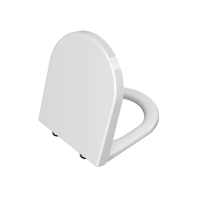 VitrA Soft Closing Toilet Seat and Cover suitable for 54cm (D) Integra & S50 WC's - Glossy White