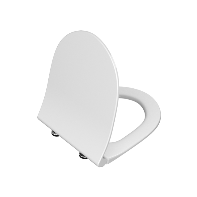 VitrA Soft Closing Toilet Seat and Cover suitable for 65cm (D) Sento WC's - Glossy White