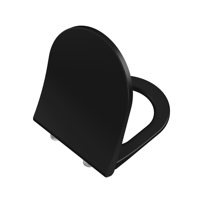 VitrA Soft Closing Toilet Seat and Cover suitable for 54.5cm (D) Integra & S50 WC's - Matt Black