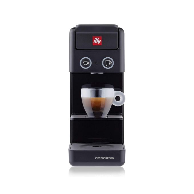 illy Y3.3 iperEspresso Machine - Versatile Espresso & Coffee Maker, Black
