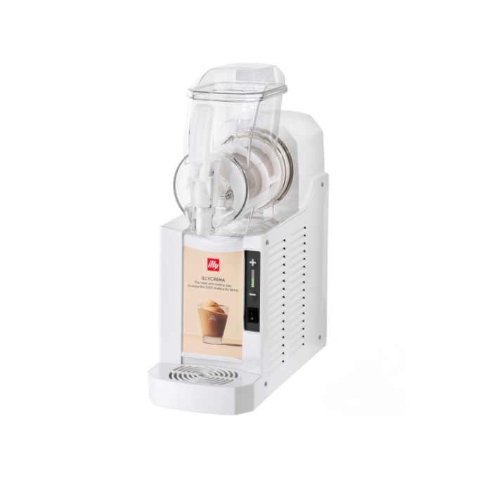 illy Mini Granita Crema Maker - Personal Size Frozen Dessert Machine, White