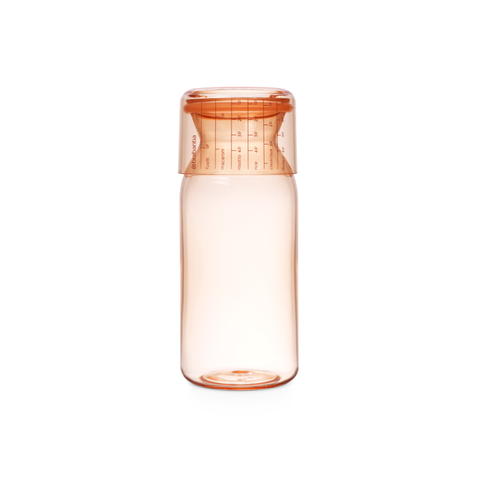 Brabantia Storage Jar including Measuring Cup with Capacity of 1.3L - Pink