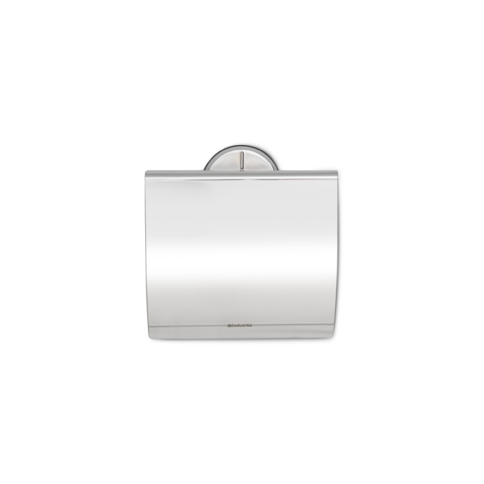 Brabantia Profile Toilet Roll Holder With Cover - Brilliant Steel