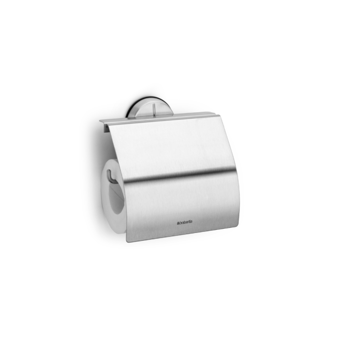 Brabantia Profile Toilet Roll Holder With Cover - Matt Steel