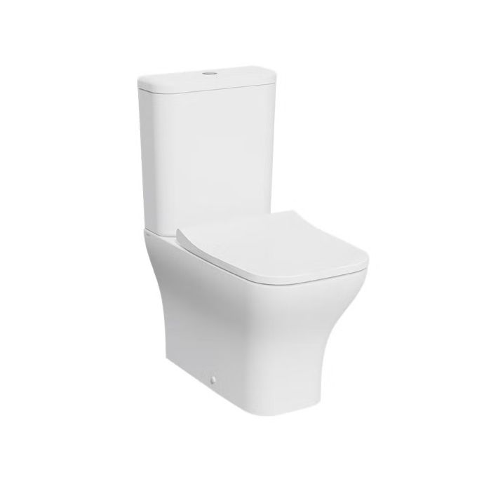 كرسي حمام قائم على الارض من فيترا 63.5 سم (عمق) - أبيض لامع
