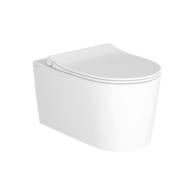 VitrA Nest QuantumFlush Wall-Hung WC Toilet 56cm (D) - Glossy White