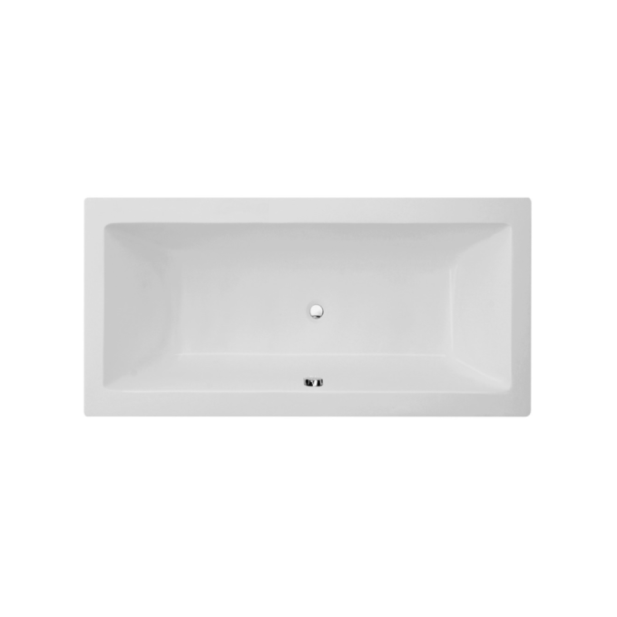Duravit Cube Hard Acrylic Built-In Bathtub 180(L)x80(W) cm Glossy White