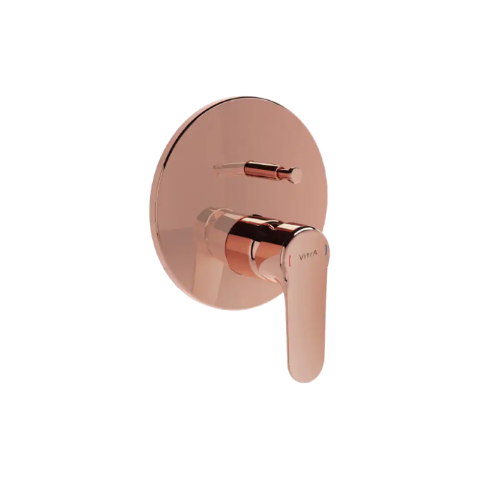 VitrA Concealed Bath/Shower Mixer Tap - Shiny Copper