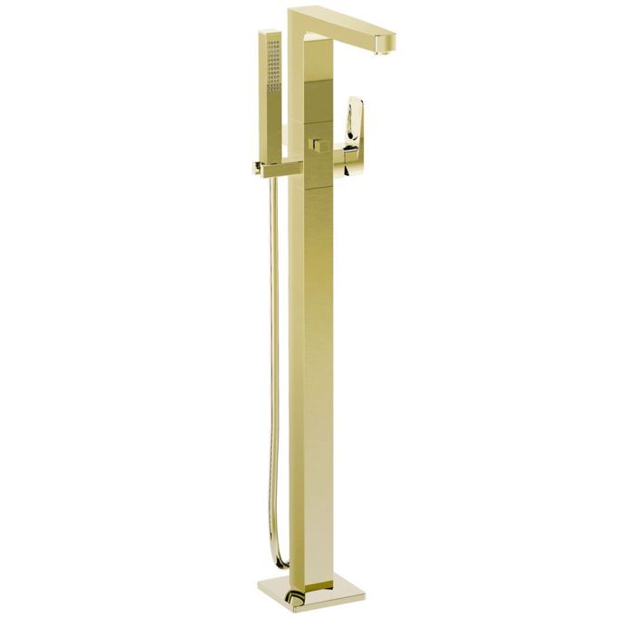 VitrA Freestanding Bathtub Mixer Tap - Shiny Gold