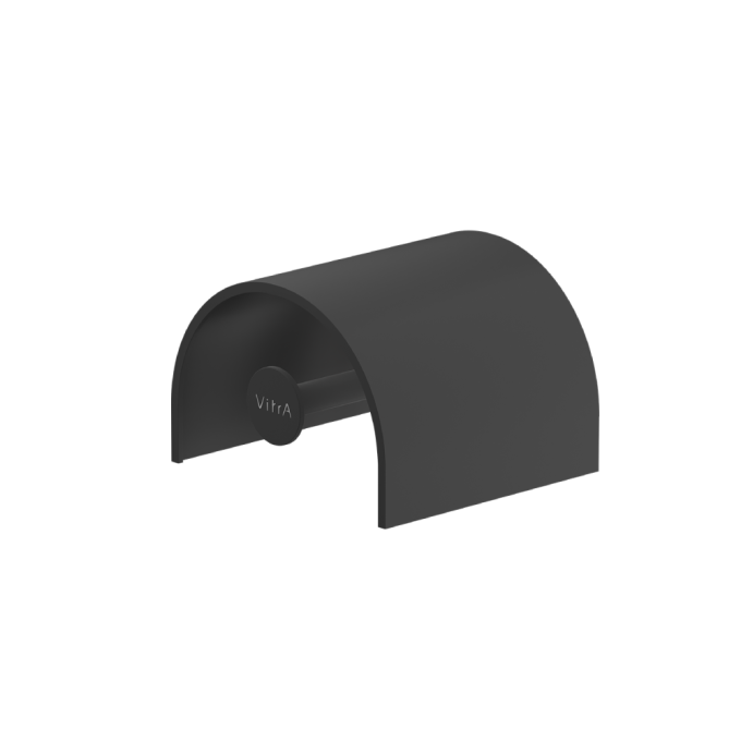 Vitra Toilet Roll Holder with Cover - Black