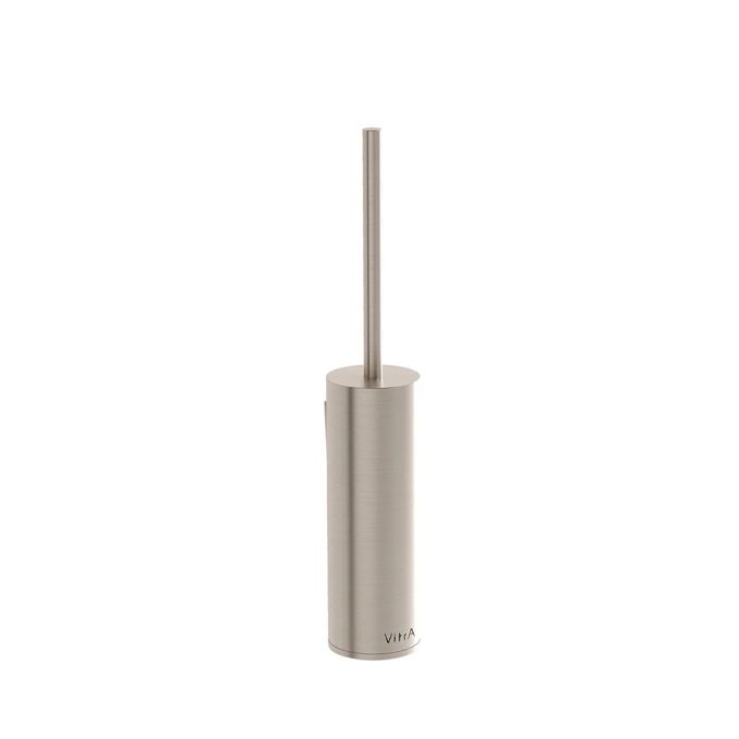 VitrA Freestanding Toilet Brush Holder - Brushed Nickel