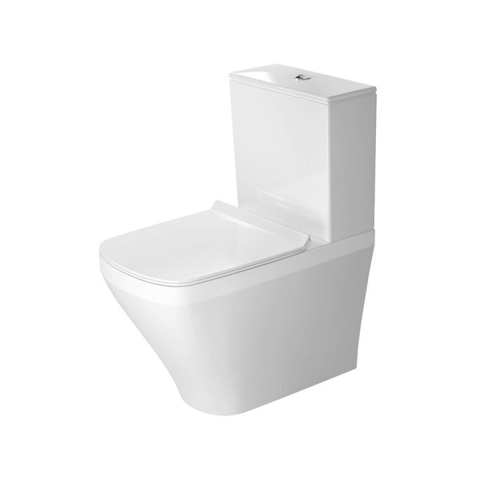 Duravit Rimless Floor Standing WC Toilet 63 cm (D) - Glossy White