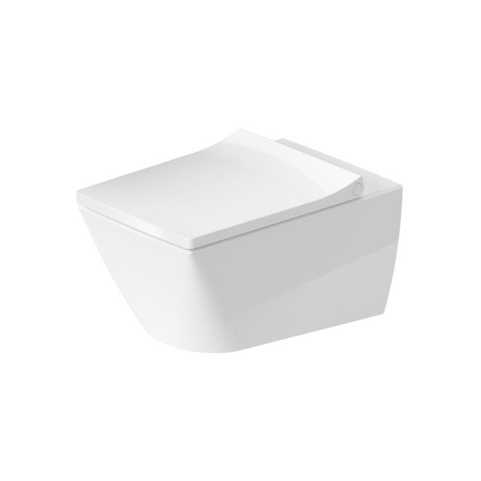 Duravit Rimless Wall Mounted WC Toilet Design by Sieger - Glossy WhiteGlossy White