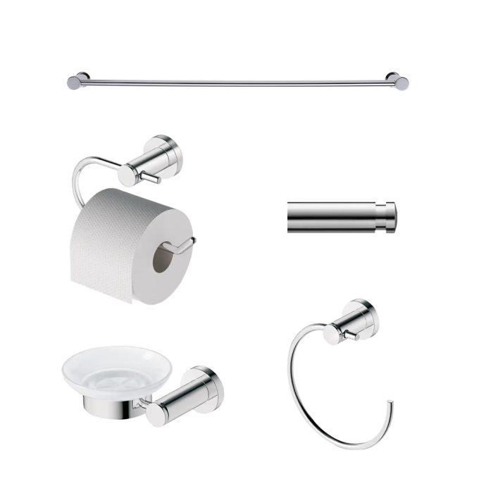 Duravit 5-Piece Bathroom Accessory Set - ChromeChrome