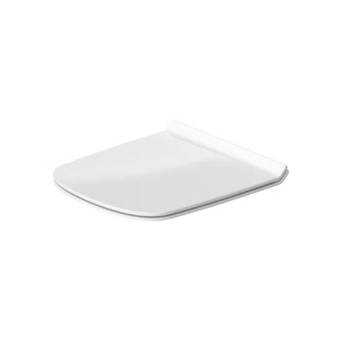 Duravit Soft Closing Toilet Seat and Cover suitable for 57.5cm (D) WC's - Glossy WhiteGlossy White