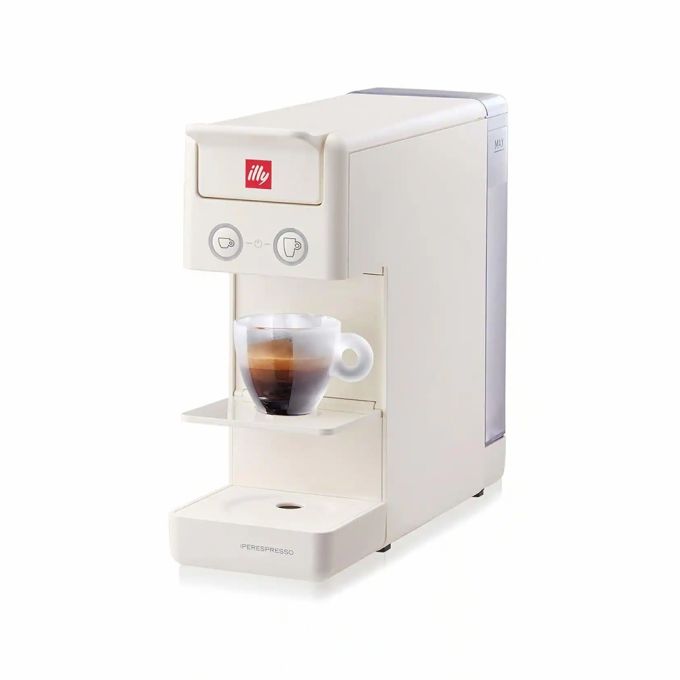 illy Y3.3 iperEspresso Machine - Versatile Espresso & Coffee Maker, White