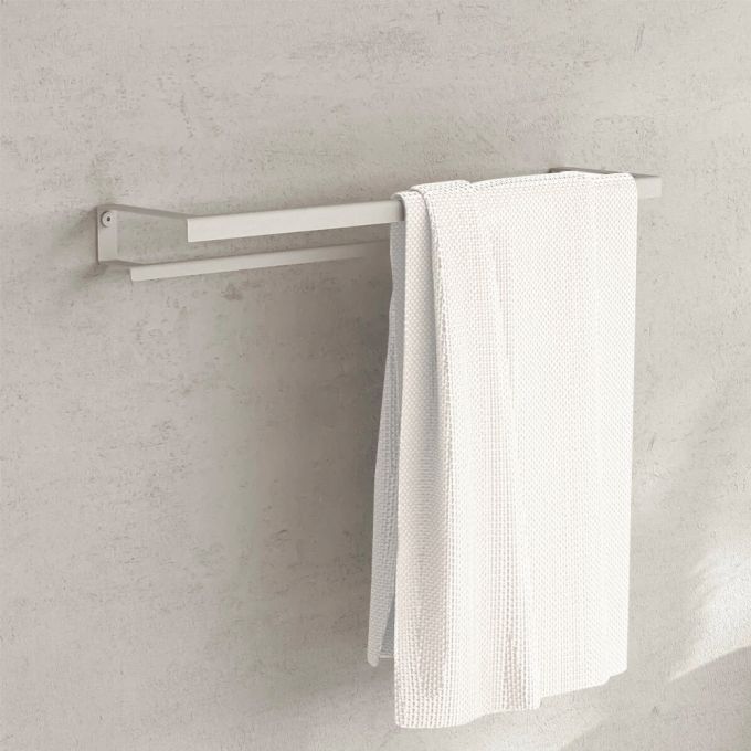 Fink Talinn Towel Holder in Steel 60cm (W) - Polar White
