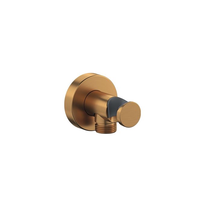 Duravit Wall Outlet with Shower Holder - Brushed Bronze