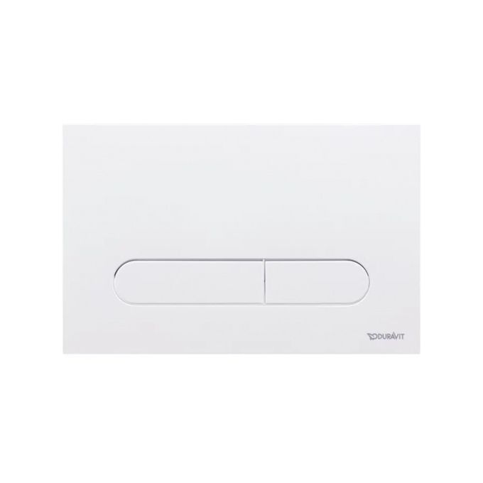 Duravit Beta 100 Dual Flush Wall Plate - White