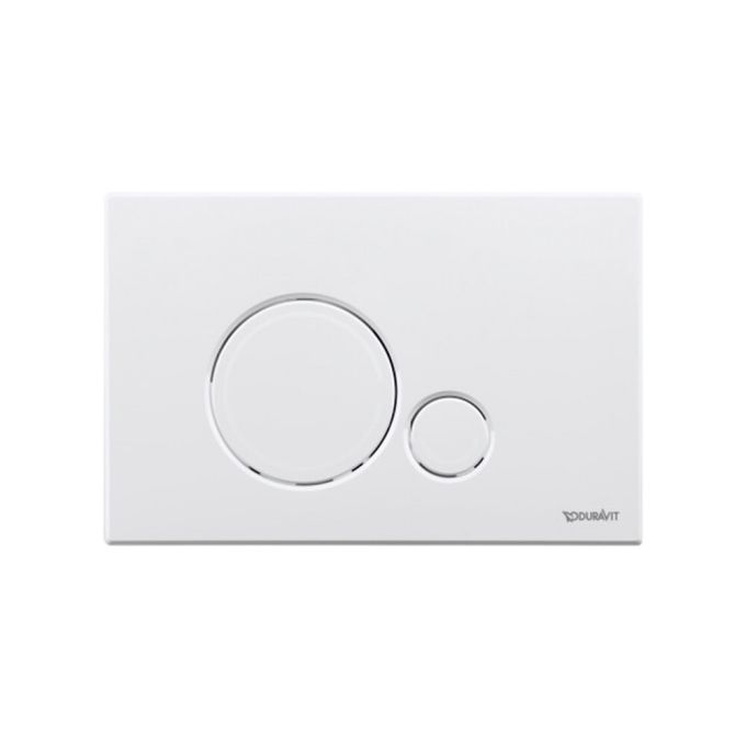Duravit Beta 120 Dual Flush Wall Plate - White