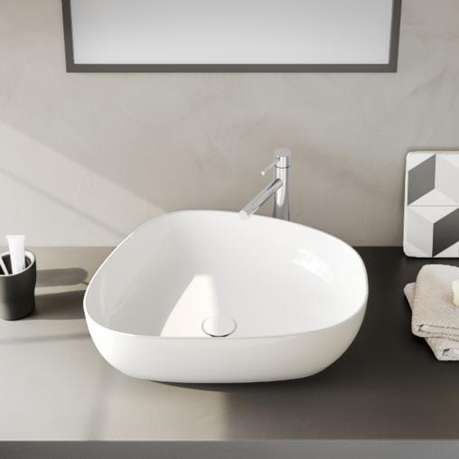 VitrA CounterTop Wash Basin 56cm (W)Glossy White