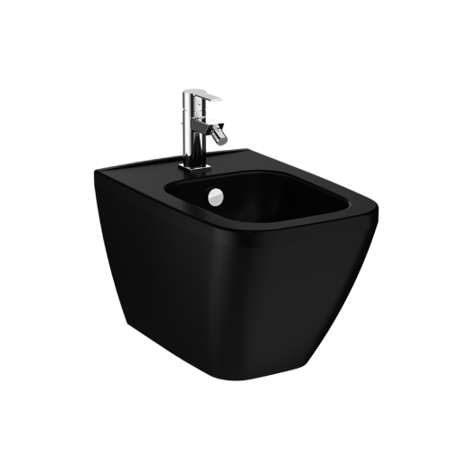 VitrA Wall Mounted Bidet 54.5 cm (D) - Matt Black