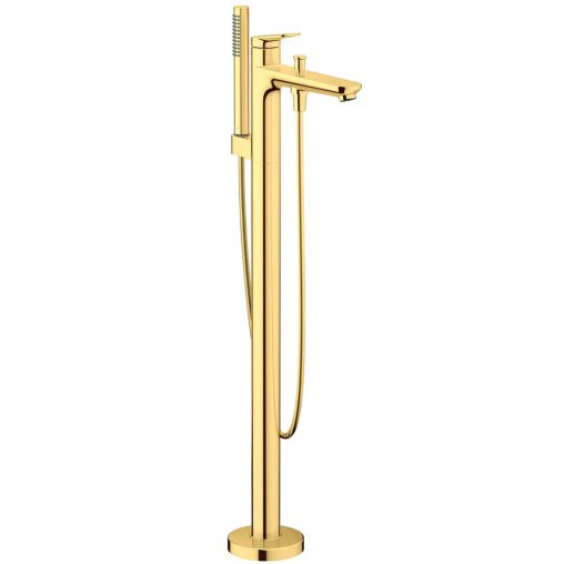 Duravit Freestanding Bathtub Mixer Tap - Shiny Gold