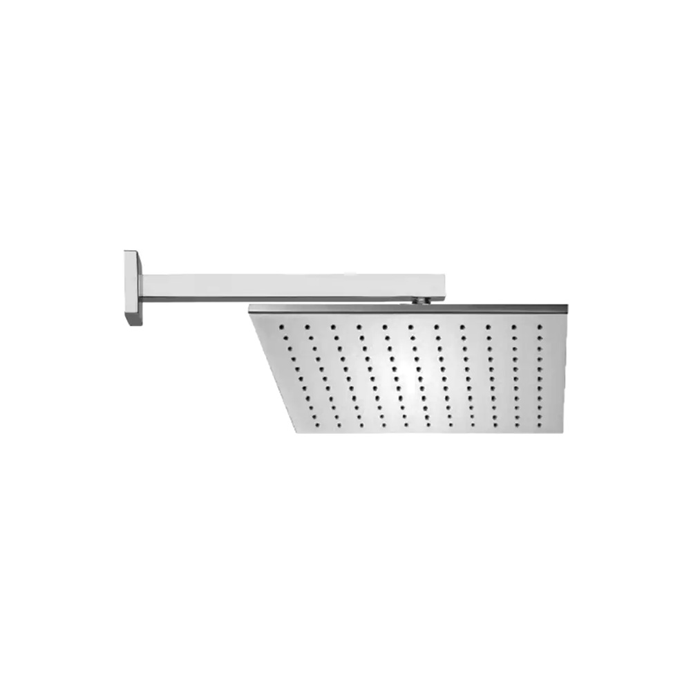

Duravit Metal Wall Mounted Square Rain Head Shower With Arm 30x30cm - Chrome